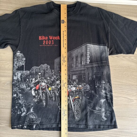 Vintage Bike Week 2003 Daytona Beach Anvil Shirt Mens XL Made in USA - Picture 8 of 11